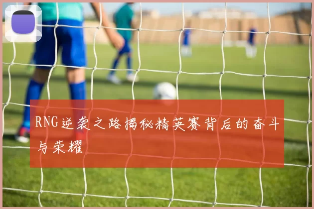 RNG逆袭之路揭秘精英赛背后的奋斗与荣耀